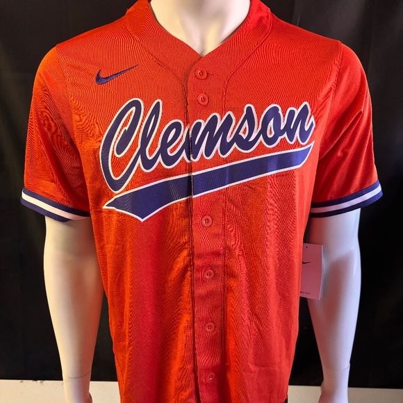 New mens medium authentic Nike Clemson Tigers baseball jersey - Picture 1 of 6